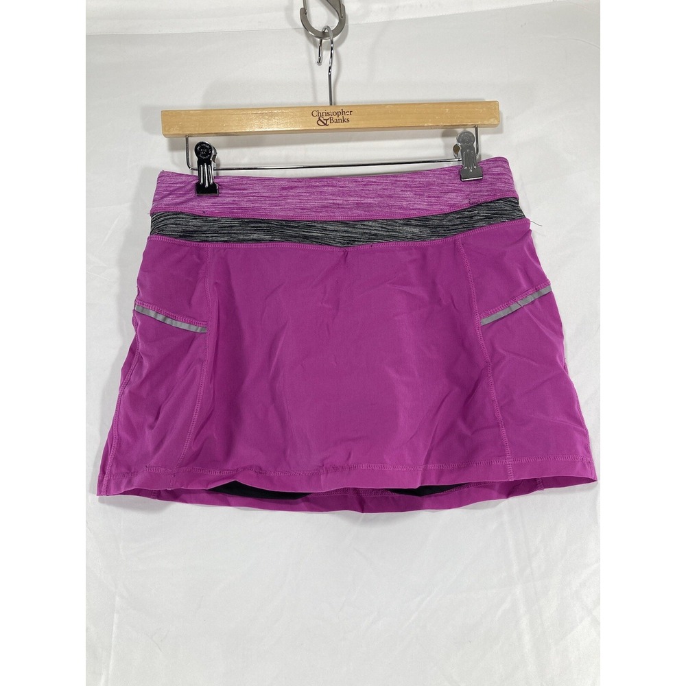 Kyodan Womens Multi Skirt Skort Athletic Tennis Running Pocket Purple Sz Ps